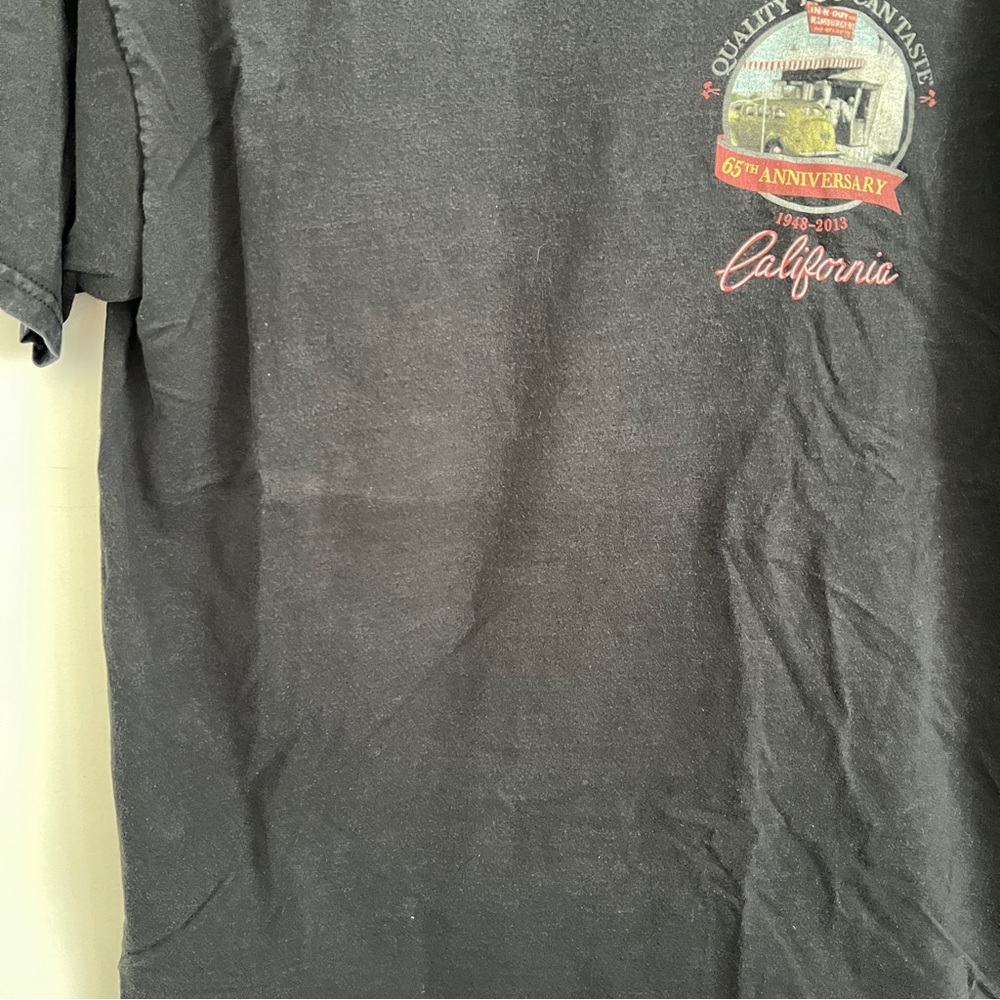 In-N-Out Burger 65th Anniversary California 1948-2013 Beefy Hanes T Shirt Size M - Picture 3 of 9